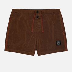 Мужские шорты Stone Island Econyl Swim Slim Fit, цвет коричневый