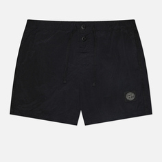 Мужские шорты Stone Island Econyl Swim Slim Fit, цвет чёрный