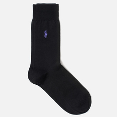 Носки Polo Ralph Lauren Mercerized Cotton Flat Knit, цвет чёрный