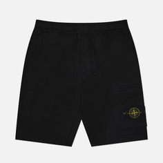 Мужские шорты Stone Island Basic Cargo Bermuda Regular Fit, цвет чёрный