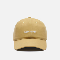 Кепка Carhartt WIP Canvas Script, цвет бежевый