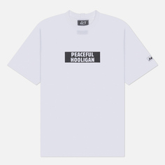 Мужская футболка Peaceful Hooligan Box Logo, цвет белый