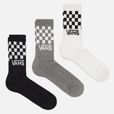 Комплект носков Vans Classic Check Crew 3-Pack, цвет комбинированный