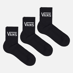 Комплект носков Vans Classic Half Crew 3-Pack, цвет чёрный