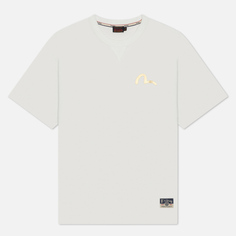 Мужская футболка Evisu Seagull Print Kamon Applique, цвет белый