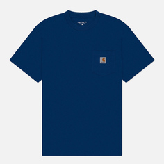 Мужская футболка Carhartt WIP Pocket Logo, цвет синий