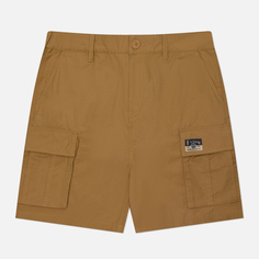 Мужские шорты Evisu Logo Flag Print, цвет бежевый