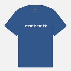 Мужская футболка Carhartt WIP Script, цвет голубой