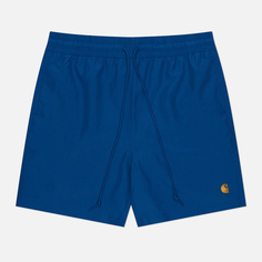 Мужские шорты Carhartt WIP Chase Swim 3.7 Oz, цвет синий