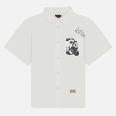 Мужская рубашка Evisu Hand Stitching Seagull Applique, цвет белый