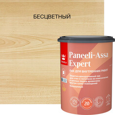 Лаки специальные лак в/д TIKKURILA Paneeli-Assa Expert интерьерный полуматовый 0,9л, арт.700014047