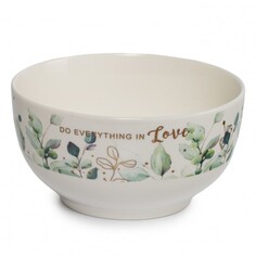 Салатники, миски салатник DOMENIK Green leafs 13см 0,8л фарфор