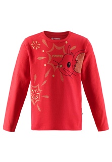 Футболка из материала Jersey Reima Fireworks Красная