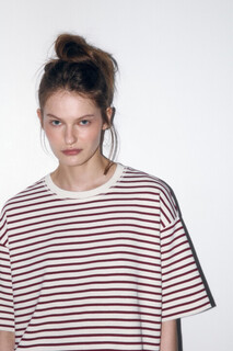 футболка женская Футболка oversize хлопковая в полоску Befree