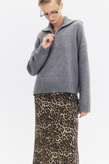 джемпер женский Джемпер вязаный с воротником на молнии Befree