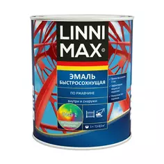 Грунт-эмаль по ржавчине Linnimax Быстросохнущая шелковисто-матовая цвет белый база 1 0.75 л