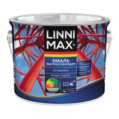 Грунт-эмаль по ржавчине Linnimax Быстросохнущая шелковисто-матовая цвет белый база 1 2.5 л