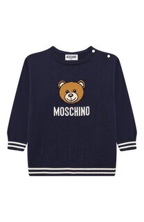 Пуловер из хлопка и шерсти Moschino