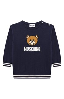 Пуловер из хлопка и шерсти Moschino