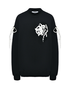 Свитшот с принтом &quot;роза&quot; MSGM