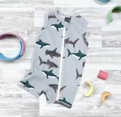 Боди, песочники, комбинезоны Mjolk Песочник Sleep and Play без рукавов