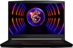 Ноутбук MSI Thin GF63 12UC-1094XRU 9S7-16R821-1094 i5-12450H/8GB/512GB SSD/GeForce RTX3050 4GB/15.6 FHD/WiFi/BT/Cam/noOS/black