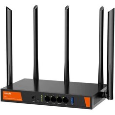 Роутер WiFi Tenda W30E гигабитный двухдиапазонный AХ3000, до 574 Мбит/с на 2,4 ГГц + до 2402 Мбит/с на 5 ГГц