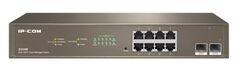 Коммутатор управляемый IP-Com G3310F 8*10/100/1000 Base-T Ethernet, 2*100/1000 Base-X SFP, QoS