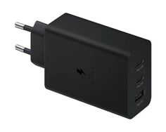Зарядное устройство сетевое Samsung EP-T6530N 65W 3-Port (USB-Cx2/USB) Black CAU