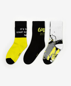 Носки высокие с декором мультицвет для мальчика Gulliver