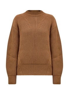 Свитер из шерсти английской вязки с боковыми разрезами Jil Sander