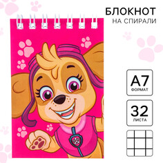 Блокнот а7 32 л, на гребне, paw patrol Art Fox