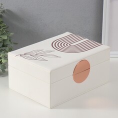 Шкатулка кожзам для украшений NO Brand