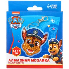 Алмазная мозаика на брелоке, 6.5х7 см, щенячий патруль PAW Patrol