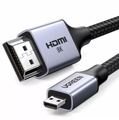 UGREEN Кабель micro HDMI - HDMI, 8K, 2м, нейлон, черный