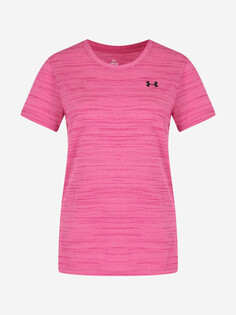 Футболка женская Under Armour Tech Tiger, Розовый