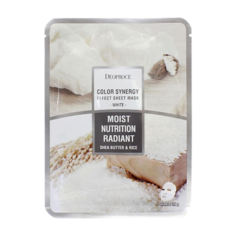 Маска для лица DEOPROCE Тканевая маска для лица с экстрактом риса и маслом ши 20.0