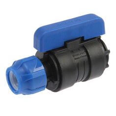 ПНД кран d20х1/2", внутренняя резьба, шаровой, цанга, Valfex