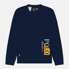 Мужская толстовка Polo Ralph Lauren Multicolored Logo Print Sleep Crew Neck, цвет синий