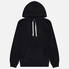 Мужская толстовка Polo Ralph Lauren Cotton Blend Velour Sleep Hoodie, цвет чёрный