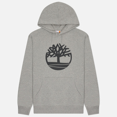 Мужская толстовка Timberland Kennebec River Tree Logo Hoodie, цвет серый