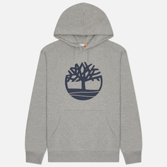 Мужская толстовка Timberland Kennebec River Tree Logo Hoodie, цвет серый