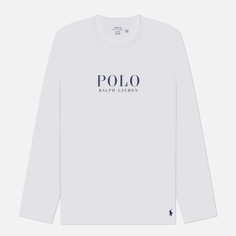 Мужской лонгслив Polo Ralph Lauren Logo Cotton Jersey Sleep, цвет белый