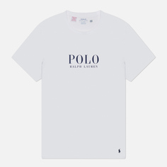Мужская футболка Polo Ralph Lauren Logo Cotton Jersey Sleep, цвет белый