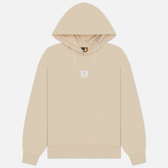 Женская толстовка Timberland Stack Logo Loop Back Hoodie, цвет бежевый