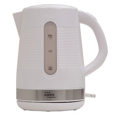 Чайники электрические чайник OASIS K-1PW 2200Вт 1,7л пластик белый