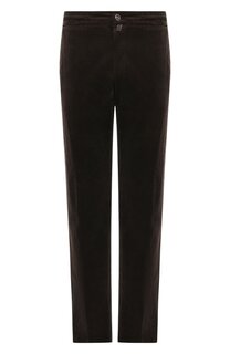 Брюки из хлопка и кашемира Kiton