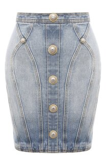 Джинсовая юбка Balmain