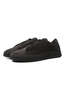 Замшевые кеды Kiton