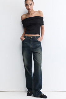 брюки джинсовые женские Джинсы straight fit прямые с тинтом Befree